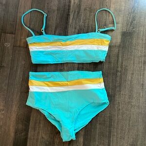 L*Space two piece high waisted bikini Top L Bottom M
